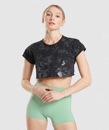 Corp Tops Gymshark Kk Fit Raw Mujer Negras Camuflaje | CO 2466AHK